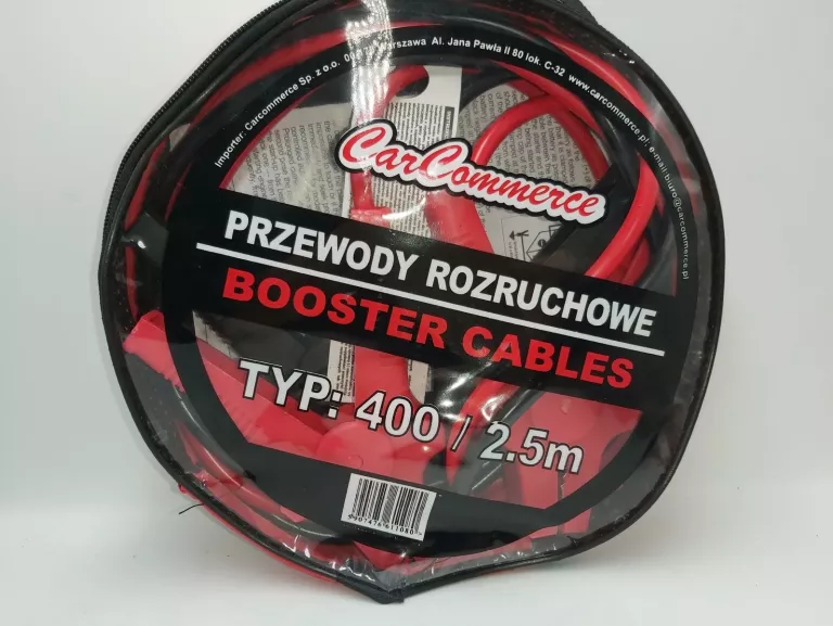 KABLE PRZEWODY ROZRUCHOWE 600A 2,5M GRUBE CAR COMMERCE