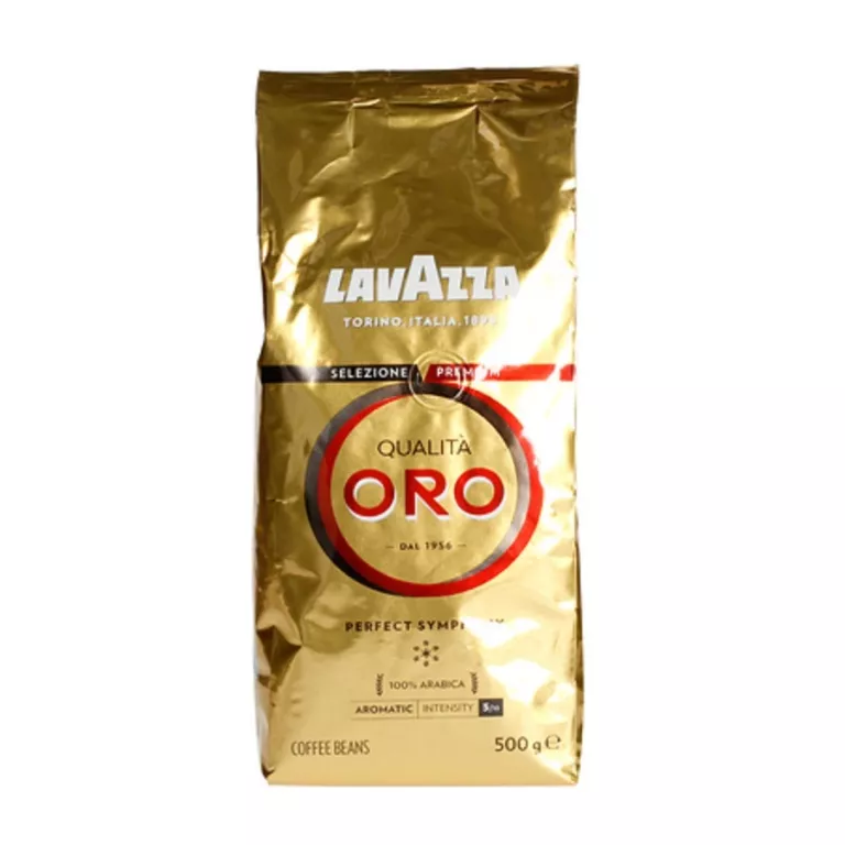 KAWA ZIARNISTA ARABICA LAVAZZA QUALITA ORO 500 G ORYGINALNA