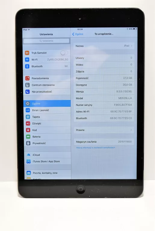 TABLET APPLE MINI 32GB A1432