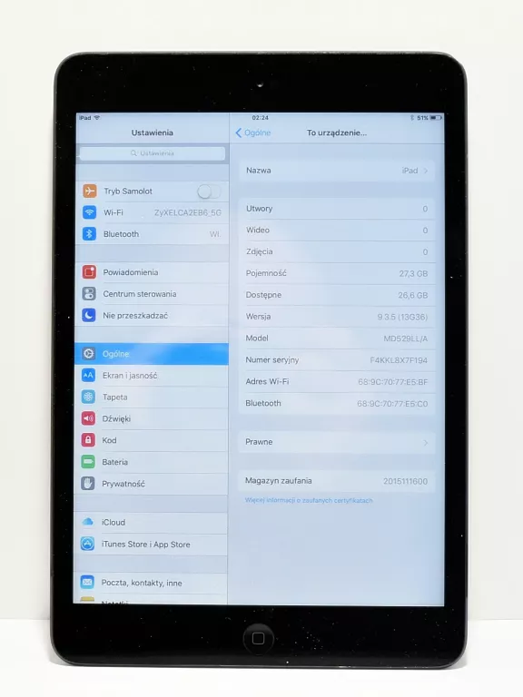 TABLET APPLE MINI 32GB A1432
