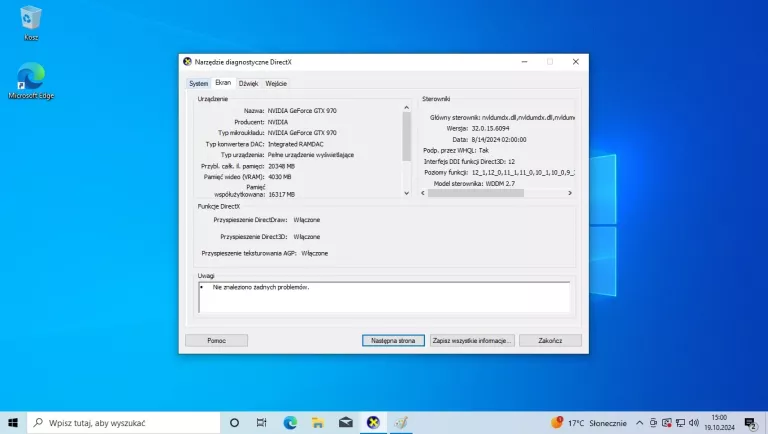 KOMPUTER STACJONARNY INTEL(R) CORE(TM) I5-10400F 32GB /512SSD GFX 970 WIN1