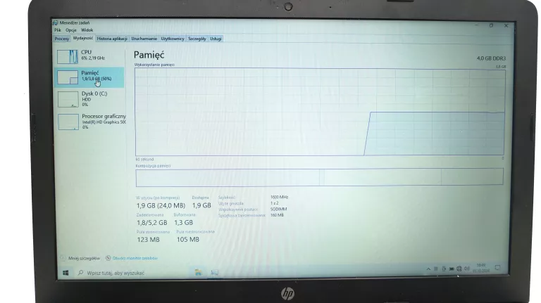 LAPTOP HP 3168NGW + ŁADOWARKA