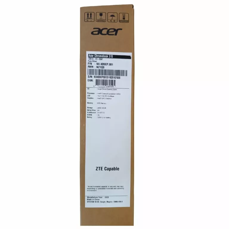 LAPTOP ACER CHROMEBOOK 315 (CB315-4H) MODEL NO. N21Q9 KOMPLET