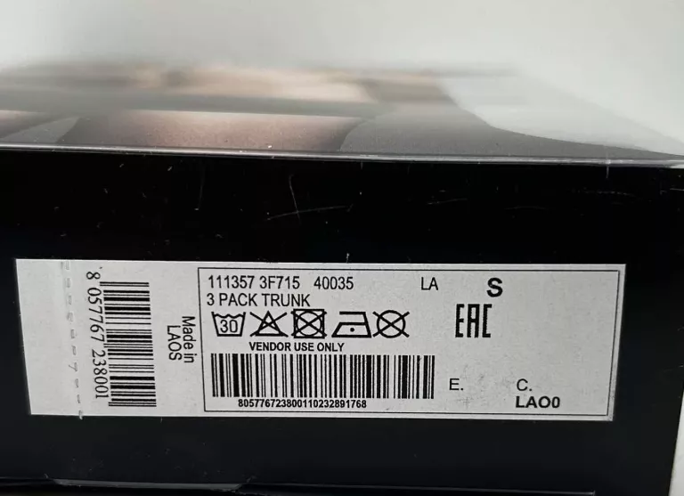 BOKSERKI EMPORIO ARMANI 3-PACK NIEBIESKIE ROZMIAR S