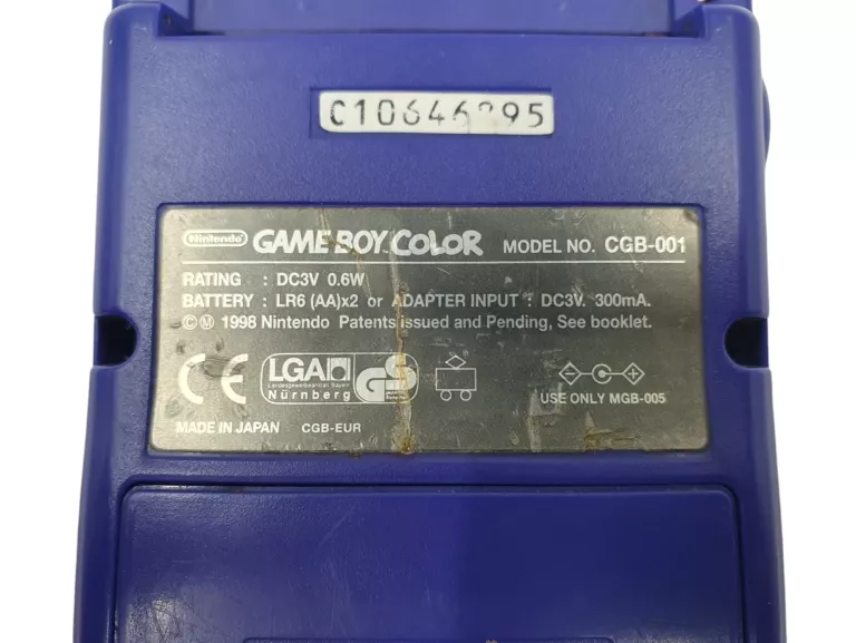 KONSOLA NINTENDO GAMEBOY COLOR CGB-001 + GRA SMERFY