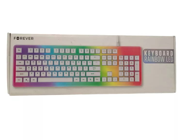 KLAWIATURA PRZEWODOWA FOREVER KEYBOARD RAINBOW