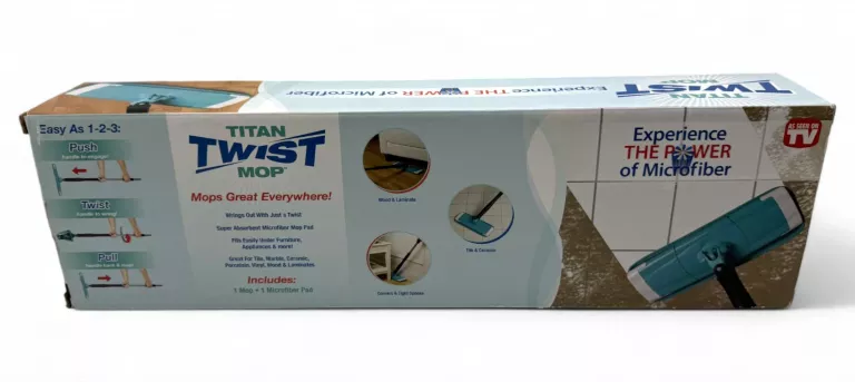 MOP PŁASKI NIEKAPIĄCY SKŁADANY TITAN TWIST MOP