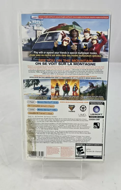 GRA PSP SHAUN WHITE SNOWBOARDING