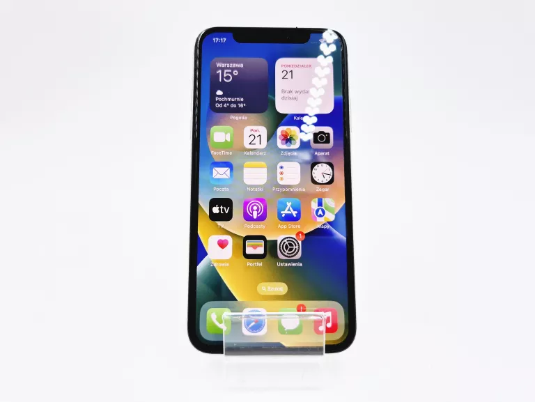 SMARTFON APPLE IPHONE X 3 GB / 64 GB SREBRNY