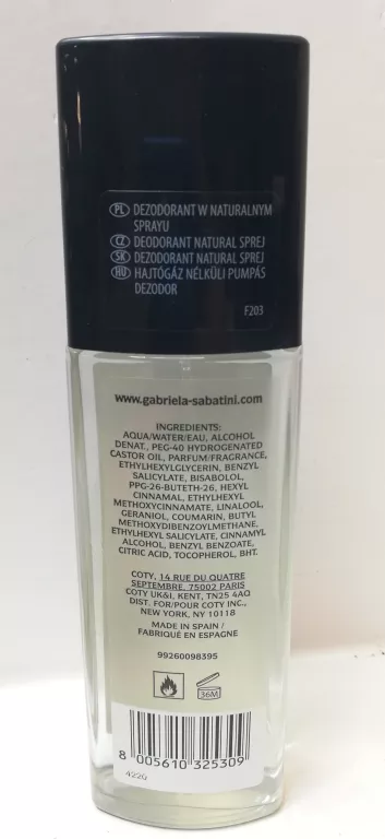 PERFUMY/DEZODORANT GABRIELA SABATINI 75 ML