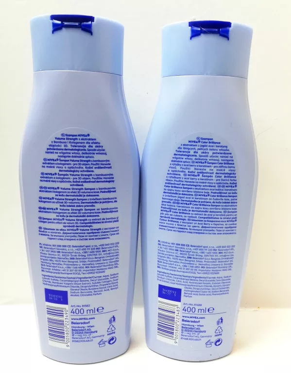 SZAMPON DO WŁOSÓW NIVEA RÓŻNE RODZAJE 400 ML