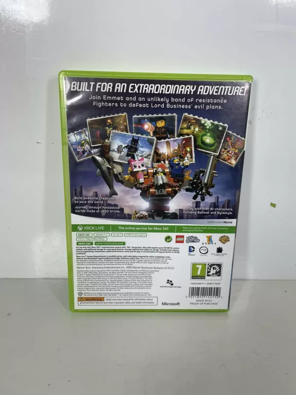 LEGO THE MOVIE VIDEO GAME XBOX 360