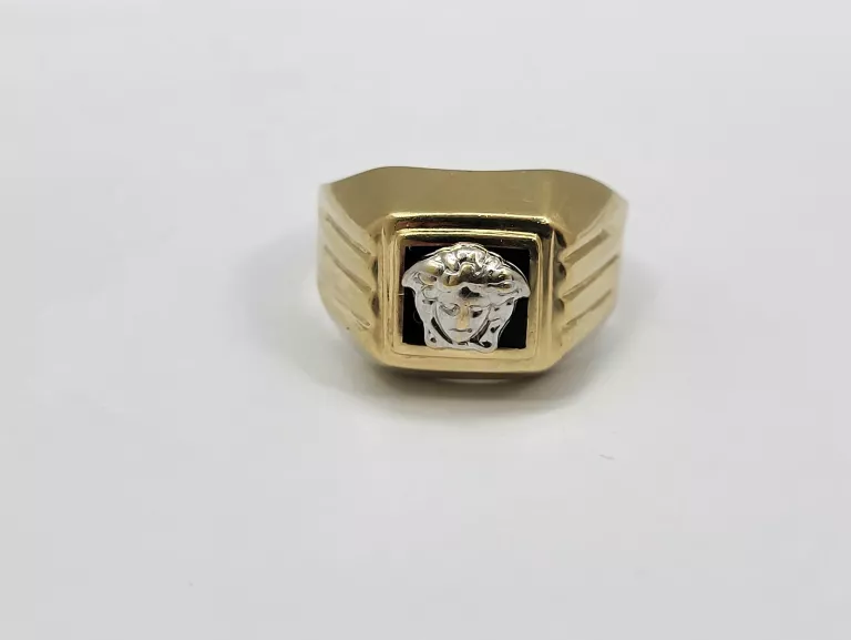 DUŻY ZŁOTY SYGNET VERSACE  585 14K 4,75G R24