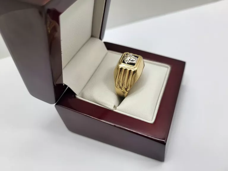 DUŻY ZŁOTY SYGNET VERSACE  585 14K 4,75G R24