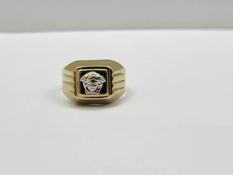 DUŻY ZŁOTY SYGNET VERSACE  585 14K 4,75G R24