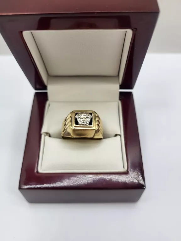DUŻY ZŁOTY SYGNET VERSACE  585 14K 4,75G R24
