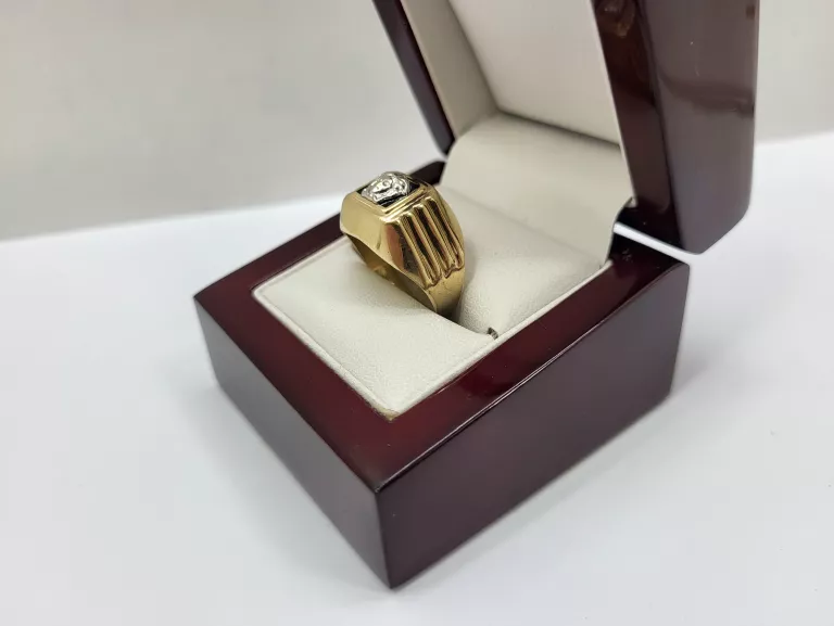 DUŻY ZŁOTY SYGNET VERSACE  585 14K 4,75G R24