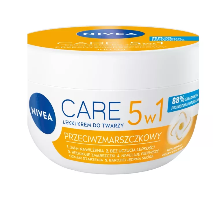 NIVEA CARE LEKKI KREM PRZECIWZMARSZCZKOWY 42332534