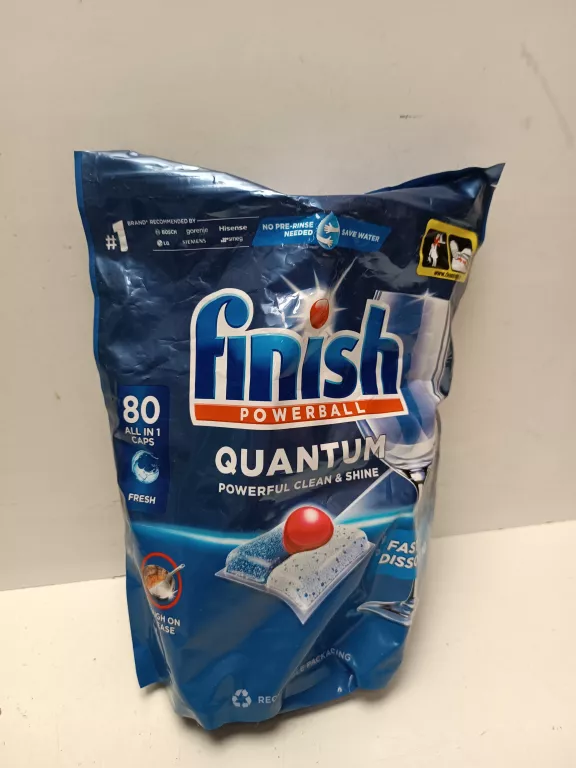 FINISH QUANTUM KAPSUŁKI DO ZMYWARKI ALL-IN-1 REGULARNE 80 SZTUK