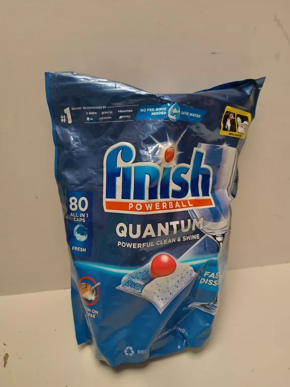 FINISH QUANTUM KAPSUŁKI DO ZMYWARKI ALL-IN-1 REGULARNE 80 SZTUK