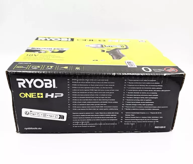 ZAKRĘTARKA UDAROWA RYOBI RID18X-0 / 300NM / 18V