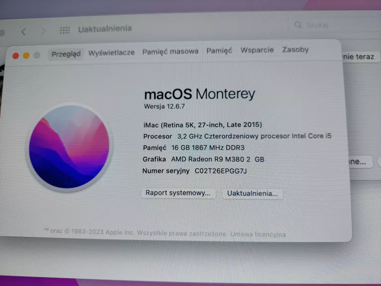 APPLE IMAC 27 LATE 2015 KOMPLET