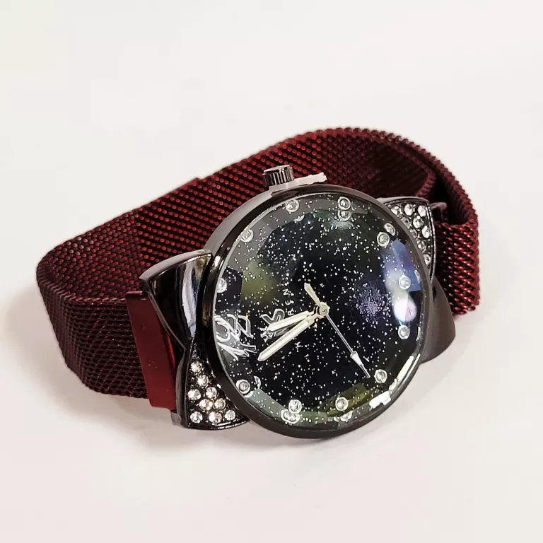 ZEGAREK DAMSKI MAGNETYCZNY KITTY RED Z3097