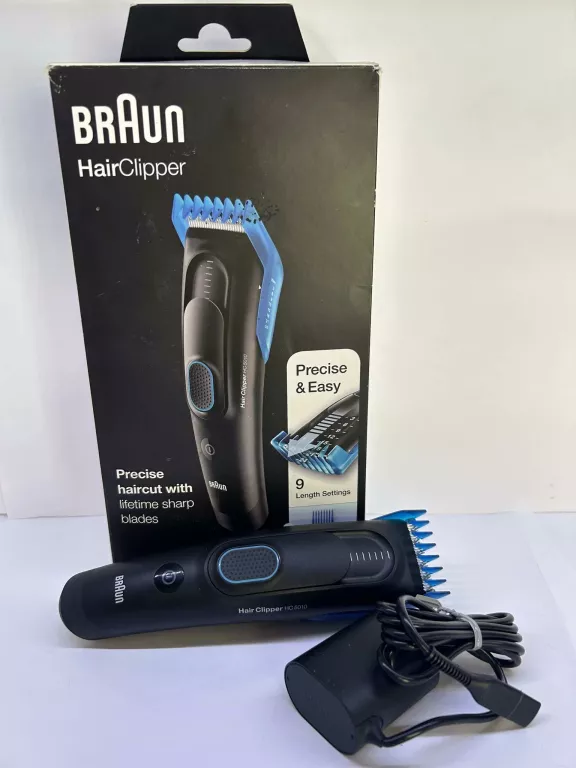 MASZYNKA DO STRZYŻENIA BRAUN HAIR CLIPPER HC5010 - ZESTAW!