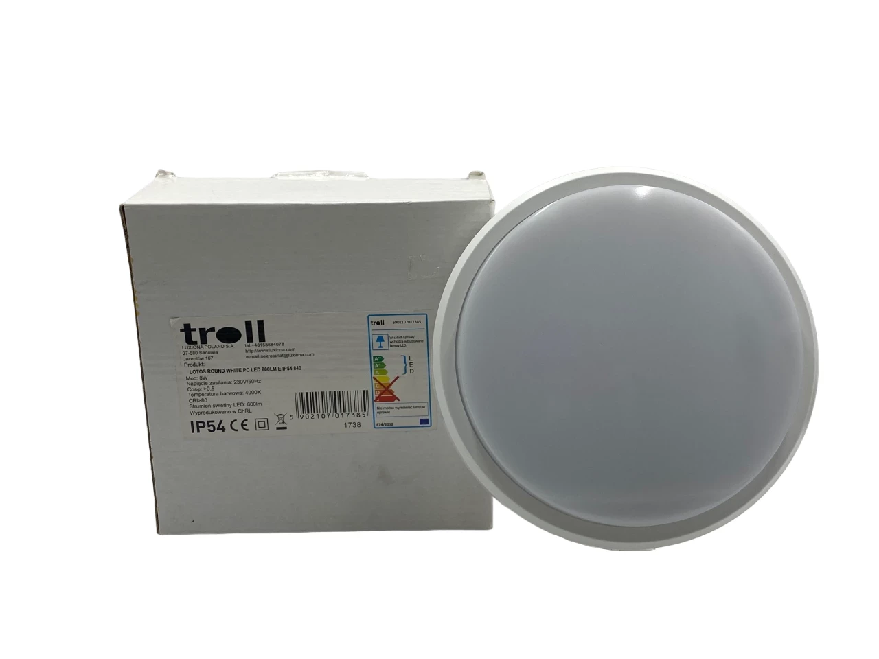 lampa-scienna-sufitowa-troll-lotos-round-8w-gorne-przedmiescie-7a-zory