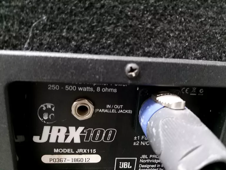 2 X KOLUMNA ESTRADOWA JBL JRX 100 MODEL JRX115, +OKABLOWANIE - PROMOCJA!