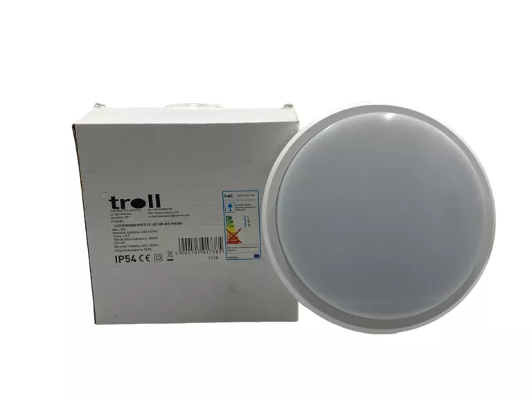 LAMPA ŚCIENNA SUFITOWA TROLL LOTOS ROUND 8W