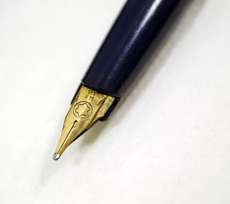 PIÓRO WIECZNE MONTBLANC GENERATION 14K STALÓWKA NIEBIESKO-ZŁOTA