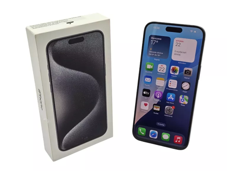 TELEFON APPLE IPHONE 15 PRO MAX 256GB KONDYCJA 100% - NA CZĘŚCI