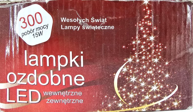 LAMPKI OZDOBNE / CHOINKOWE LED 300 SZTUK 15W KOLOROWE