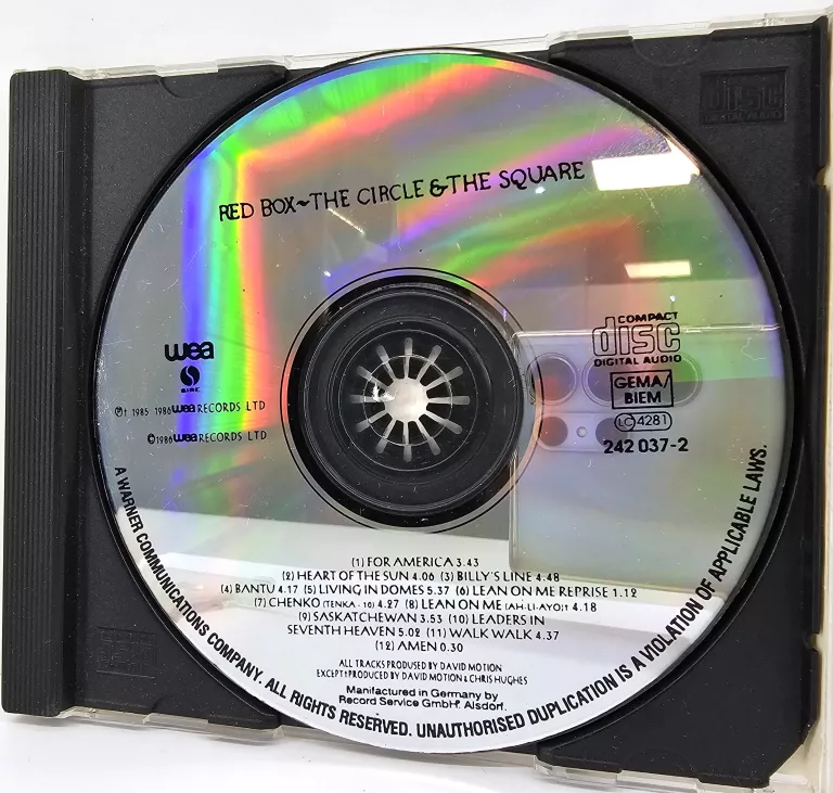 PŁYTA CD MUZYKA RED BOX THE CIRCLE THE SQUARE