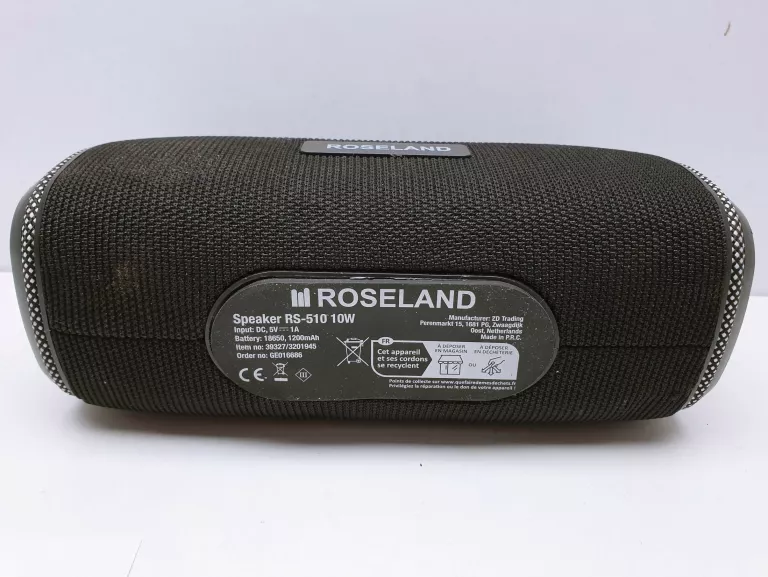 GŁOŚNIK BT ROSELAND RS-510 10 W CZARNY