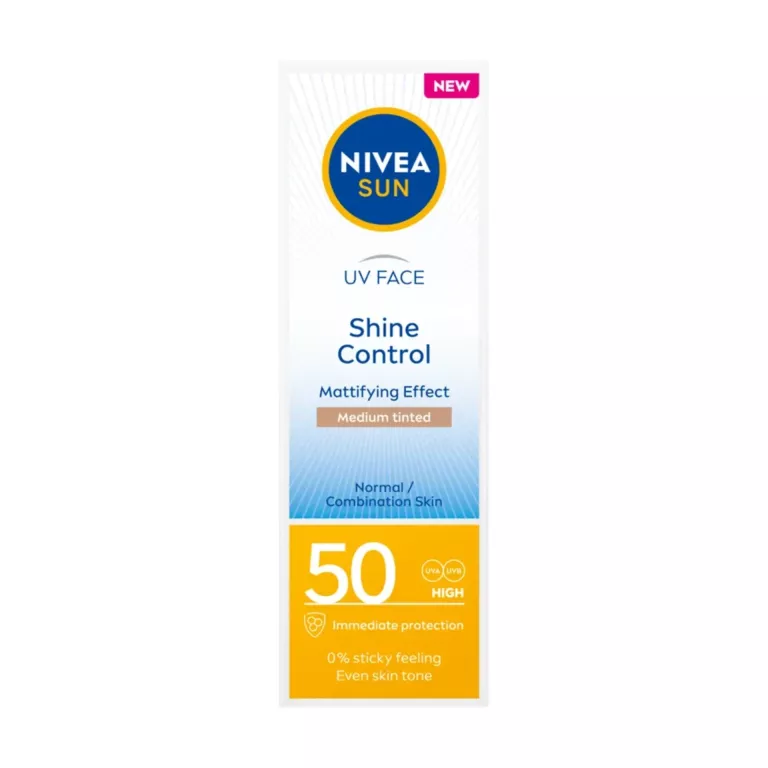 NIVEA SHINE CONTROL MATUJĄCY KREM DO TWARZY 50ML Z FILTREM SPF 50