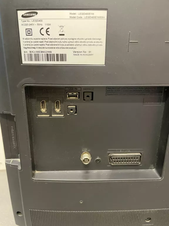 TELEWIZOR SAMSUNG LE32D400E1W
