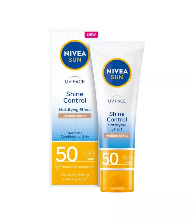 NIVEA SHINE CONTROL MATUJĄCY KREM DO TWARZY 50ML Z FILTREM SPF 50