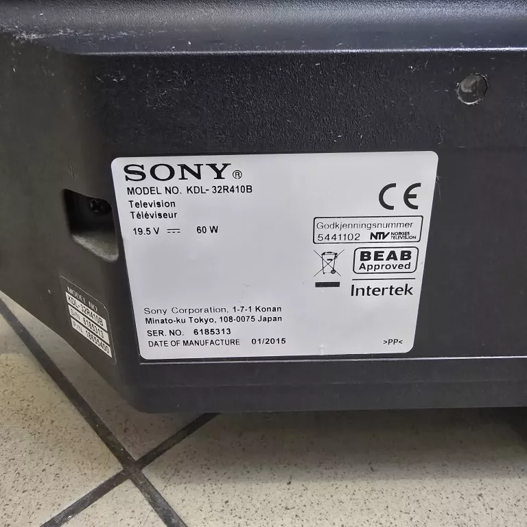 TELEWIZOR SONY KDL-32R410B + PILOT