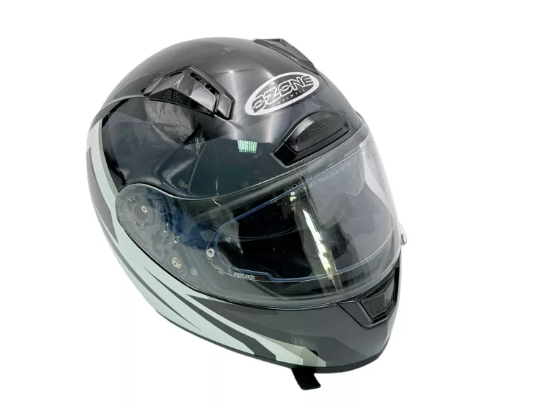 KASK INTEGRALNY OZONE RC-01 Z PINLOCK CZARNO-BIAŁY