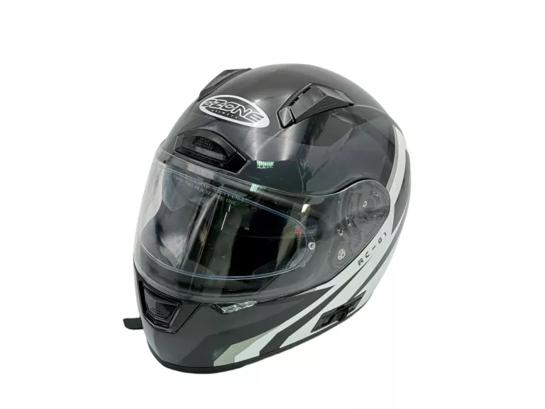 KASK INTEGRALNY OZONE RC-01 Z PINLOCK CZARNO-BIAŁY