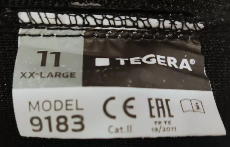 RĘKAWICE ANTYWIBRACYJNE Z USZTYWNIENIEM NADGARSTKA TEGERA PRO 9183 R.11
