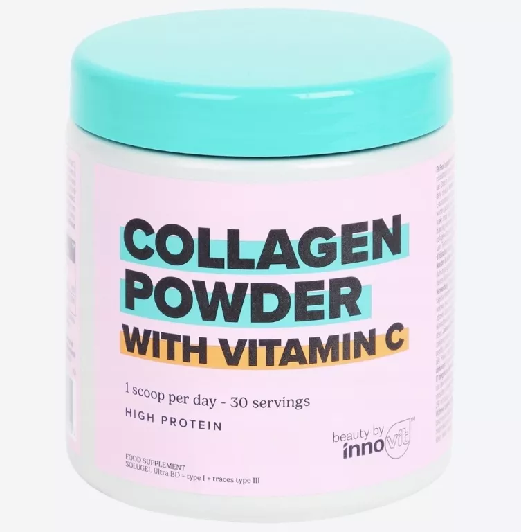 KOLAGEN 300G COLLAGEN KOLAGEN POWDER NATURALNY KOLAGEN W PROSZKU Z WIT C