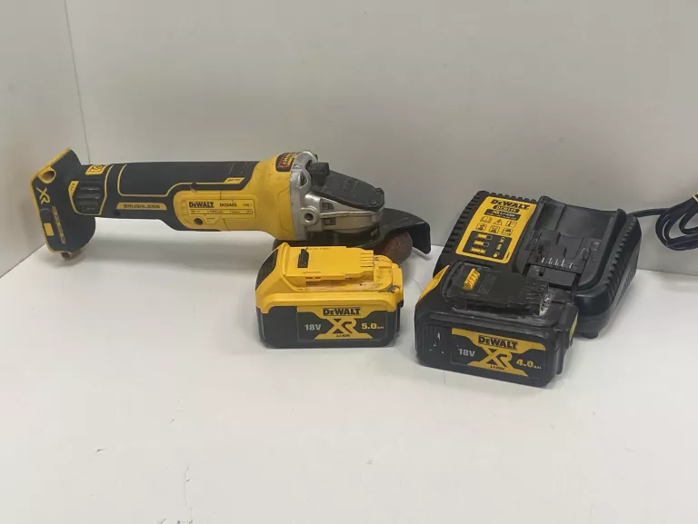 SZLIFIERKA KĄTOWA DEWALT DCG405 + ŁAD+2 BAT