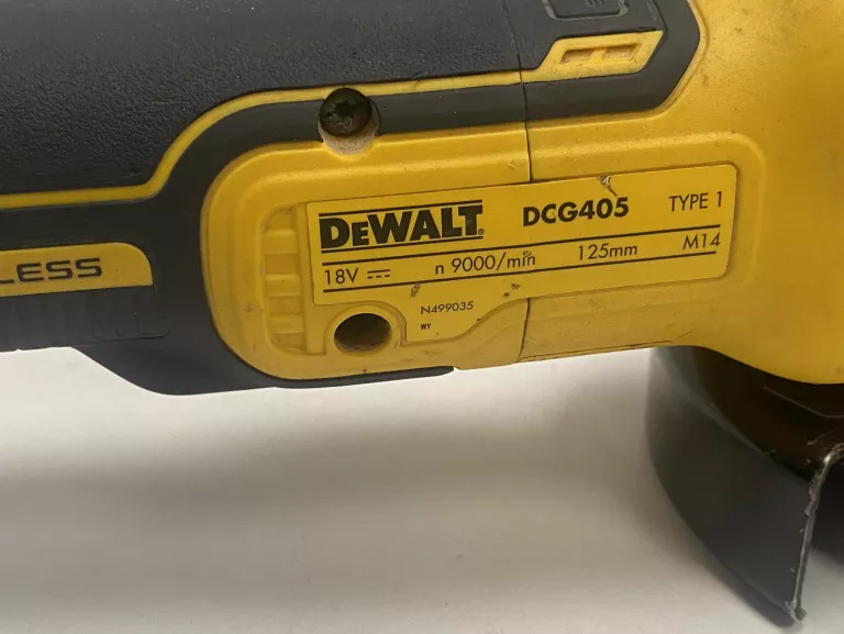 SZLIFIERKA KĄTOWA DEWALT DCG405 + ŁAD+2 BAT