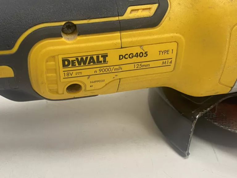 SZLIFIERKA KĄTOWA DEWALT DCG405 + ŁAD+2 BAT