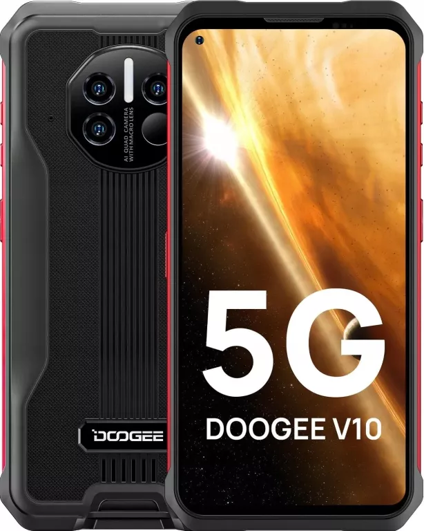 SMARTFON DOOGEE V10 8 GB / 128 GB 5G CZERWONY