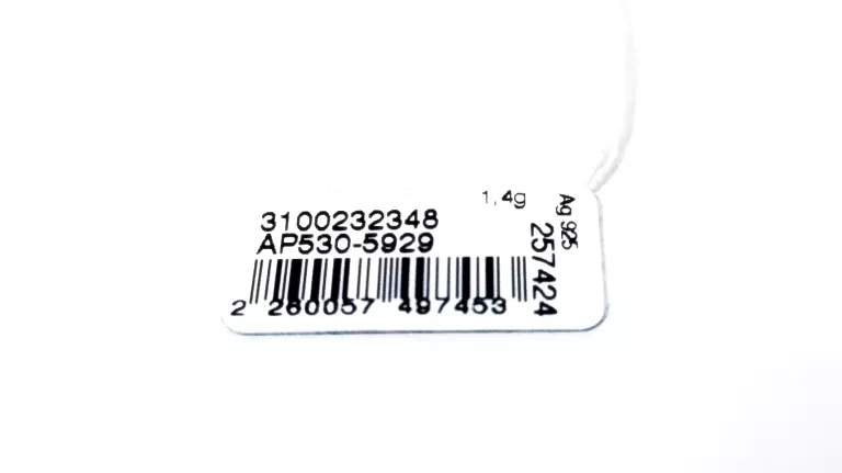 SREBRNE KOLCZYKI MISIE Z CYRKONIAMI / 1,40G 925P