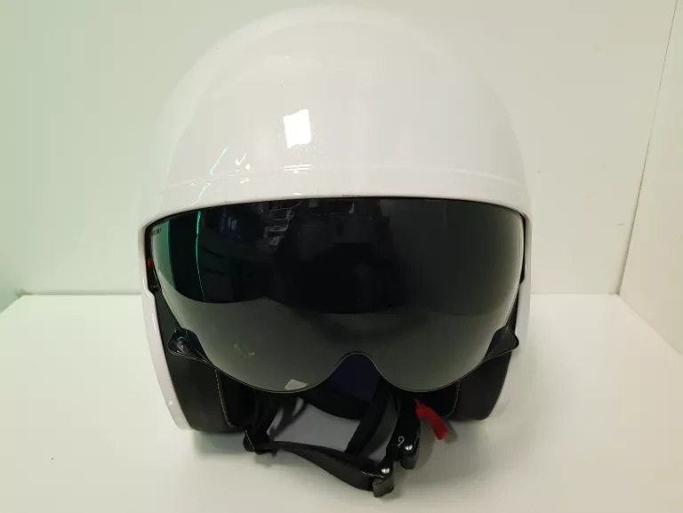 KASK MOTOCYKLOWY BIAŁY PÓŁ OTWARTY L2S ECE 22-05 S 55-56 CM